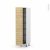 Colonne De Cuisine N2619 Armoire De Rangement Ipoma Chene Naturel 6 Paniers Plateaux L40 X H195 X P58 Cm