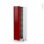 Colonne De Cuisine N2619 Armoire De Rangement Ivia Rouge 6 Paniers Plateaux L40 X H195 X P58 Cm