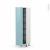 Colonne De Cuisine N2619 Armoire De Rangement Keria Bleu 6 Paniers Plateaux L40 X H195 X P58 Cm