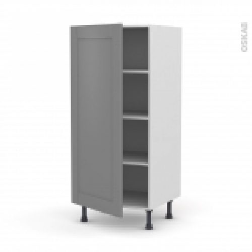 Colonne De Cuisine N27 Armoire Etagere Filipen Gris 1 Porte L60 X H125 X P58 Cm