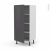 Colonne De Cuisine N27 Armoire Etagere Ginko Gris 1 Porte L60 X H125 X P58 Cm