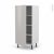 Colonne De Cuisine N27 Armoire Etagere Ivia Gris 1 Porte L60 X H125 X P58 Cm