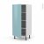 Colonne De Cuisine N27 Armoire Etagere Keria Bleu 1 Porte L60 X H125 X P58 Cm