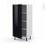 Colonne De Cuisine N27 Armoire Etagere Keria Noir 1 Porte L60 X H125 X P58 Cm