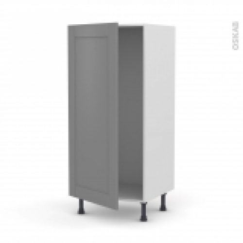 Colonne De Cuisine N27 Armoire Frigo Encastrable Filipen Gris 1 Porte L60 X H125 X P58 Cm
