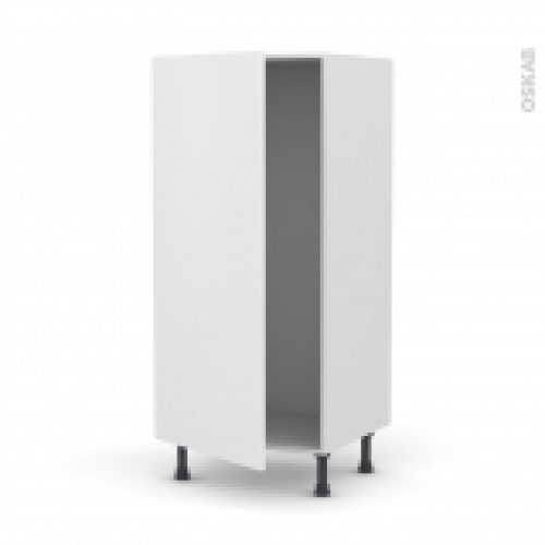 Colonne De Cuisine N27 Armoire Frigo Encastrable Ginko Blanc 1 Porte L60 X H125 X P58 Cm