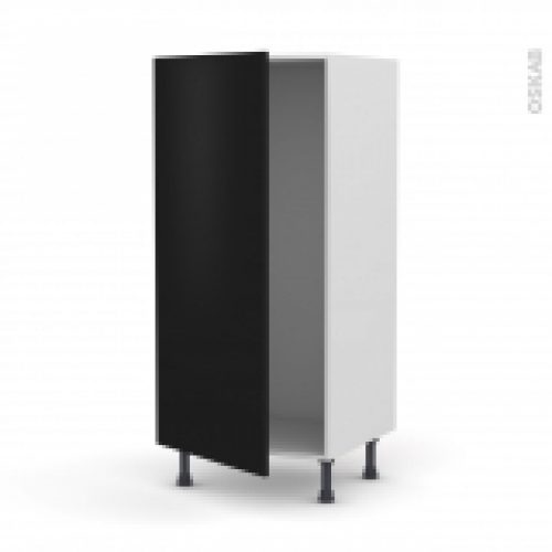 Colonne De Cuisine N27 Armoire Frigo Encastrable Ginko Noir 1 Porte L60 X H125 X P58 Cm
