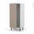 Colonne De Cuisine N27 Armoire Frigo Encastrable Ginko Taupe 1 Porte L60 X H125 X P58 Cm