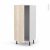 Colonne De Cuisine N27 Armoire Frigo Encastrable Ikoro Chene Clair 1 Porte L60 X H125 X P58 Cm