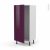 Colonne De Cuisine N27 Armoire Frigo Encastrable Keria Aubergine 1 Porte L60 X H125 X P58 Cm