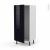 Colonne De Cuisine N27 Armoire Frigo Encastrable Keria Noir 1 Porte L60 X H125 X P58 Cm