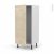 Colonne De Cuisine N27 Armoire Frigo Encastrable Stilo Noyer Blanchi 1 Porte L60 X H125 X P58 Cm