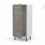 Colonne De Cuisine N27 Armoire Frigo Encastrable Stilo Noyer Naturel 1 Porte L60 X H125 X P58 Cm