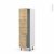 Colonne De Cuisine N2721 Armoire Frigo Encastrable Ipoma Chene Naturel 2 Portes L60 X H195 X P58 Cm