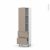 Colonne De Cuisine N2757 Armoire Etagere Ginko Taupe 2 Casseroliers L60 X H195 X P37 Cm