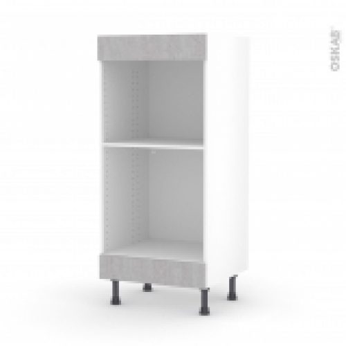 Colonne De Cuisine N3 Fourmo Encastrable Niche 45 Hoda Beton L60 X H125 X P58 Cm