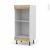 Colonne De Cuisine N3 Fourmo Encastrable Niche 45 Ipoma Chene Naturel L60 X H125 X P58 Cm