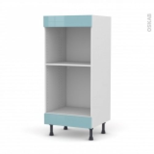 Colonne De Cuisine N3 Fourmo Encastrable Niche 45 Keria Bleu L60 X H125 X P58 Cm