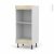 Colonne De Cuisine N3 Fourmo Encastrable Niche 45 Stilo Noyer Blanchi L60 X H125 X P58 Cm