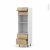 Colonne De Cuisine N558 Fourmo Encastrable Niche 45 Ipoma Chene Naturel 1 Abattant 2 Casseroliers L60 X H195 X P58 Cm