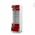 Colonne De Cuisine N558 Fourmo Encastrable Niche 45 Ivia Rouge 1 Abattant 2 Casseroliers L60 X H195 X P58 Cm