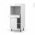 Colonne De Cuisine N56 Four Encastrable Niche 45 Bora Blanc 1 Porte 1 Tiroir L60 X H125 X P58 Cm