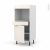 Colonne De Cuisine N56 Four Encastrable Niche 45 Filipen Ivoire 1 Porte 1 Tiroir L60 X H125 X P58 Cm