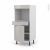 Colonne De Cuisine N56 Four Encastrable Niche 45 Ivia Gris 1 Porte 1 Tiroir L60 X H125 X P58 Cm