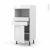 Colonne De Cuisine N56 Mo Encastrable Niche 3638 Bora Blanc 1 Porte 2 Tiroirs L60 X H125 X P58 Cm