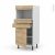 Colonne De Cuisine N56 Mo Encastrable Niche 3638 Ipoma Chene Naturel 1 Porte 2 Tiroirs L60 X H125 X P58 Cm