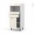 Colonne De Cuisine N56 Mo Encastrable Niche 3638 Keria Ivoire 1 Porte 2 Tiroirs L60 X H125 X P58 Cm