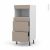 Colonne De Cuisine N57 Mo Encastrable Niche 3638 Ginko Taupe 3 Tiroirs L60 X H125 X P58 Cm