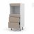 Colonne De Cuisine N58 Four Encastrable Niche 45 Ginko Taupe 3 Tiroirs L60 X H125 X P58 Cm