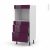 Colonne De Cuisine N58 Four Encastrable Niche 45 Keria Aubergine 3 Tiroirs L60 X H125 X P58 Cm