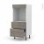 Colonne De Cuisine N58 Four Encastrable Niche 60 Stilo Noyer Naturel 2 Casseroliers L60 X H125 X P58 Cm