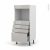 Colonne De Cuisine N59 Four Encastrable Niche 45 Ivia Gris 4 Tiroirs L60 X H125 X P58 Cm