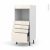 Colonne De Cuisine N59 Four Encastrable Niche 45 Keria Ivoire 4 Tiroirs L60 X H125 X P58 Cm