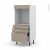 Colonne De Cuisine N59 Four Encastrable Niche 60 Ginko Taupe 3 Tiroirs L60 X H125 X P58 Cm