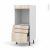 Colonne De Cuisine N59 Four Encastrable Niche 60 Ikoro Chene Clair 3 Tiroirs L60 X H125 X P58 Cm