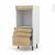 Colonne De Cuisine N59 Four Encastrable Niche 60 Ipoma Chene Naturel 3 Tiroirs L60 X H125 X P58 Cm