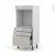 Colonne De Cuisine N59 Four Encastrable Niche 60 Ivia Gris 3 Tiroirs L60 X H125 X P58 Cm