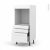 Colonne De Cuisine N59 Four Encastrable Niche 60 Static Blanc 3 Tiroirs L60 X H125 X P58 Cm