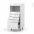 Colonne De Cuisine N59 Mo Encastrable Niche 3638 Bora Blanc 5 Tiroirs L60 X H125 X P58 Cm