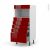 Colonne De Cuisine N59 Mo Encastrable Niche 3638 Ivia Rouge 5 Tiroirs L60 X H125 X P58 Cm