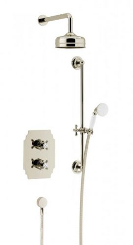 Colonne de douche avec mitigeur encastré Hartlebury 250 x 335 x 185 mm Heritage