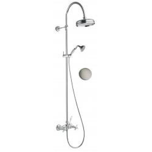 COLONNE DE DOUCHE CHAMBORD RETRO COMPLETE METAL BROSSE – CRISTINA ONDYNA CH17377