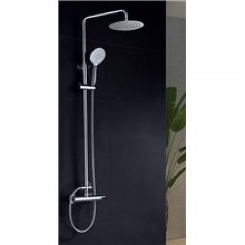 Colonne de douche chromée/noire Imex Elbe