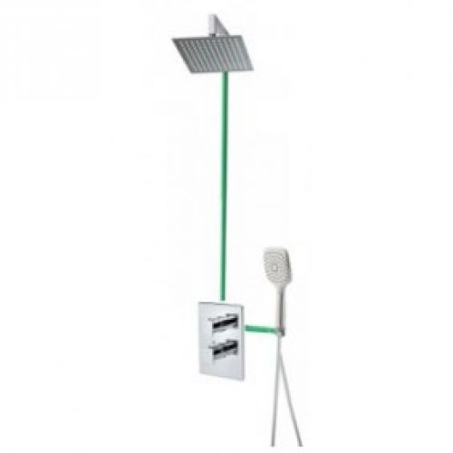 Colonne de douche encastrable murale avec mitigeur TOCKIA