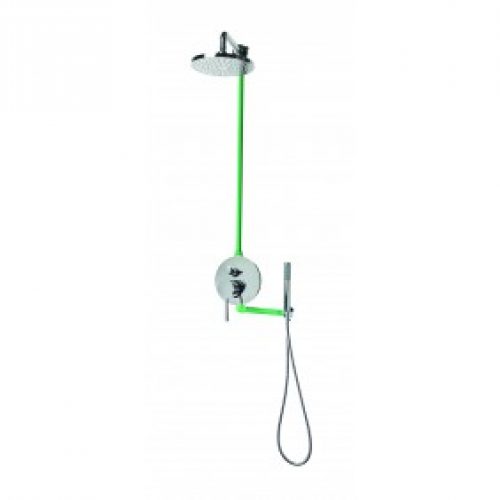 Colonne de douche encastrable murale LOTO avec mitigeur TRENTO + Noir