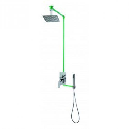 Colonne de douche encastrable plafond LOBA avec mitigeur MILANO